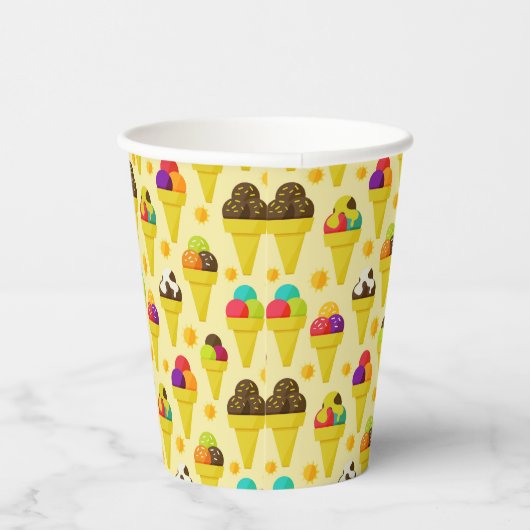 Cartoon Eislaufbahn Pappbecher (Rechts)