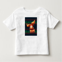 Cartoon Elche mit Weihnachtsgeschenk Kinder Tshirt