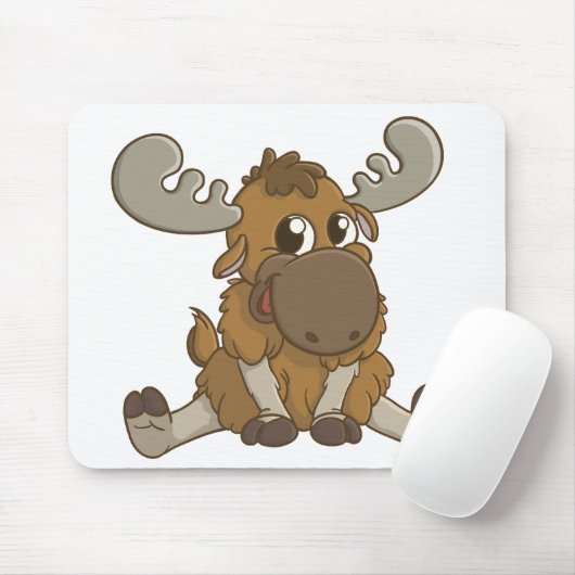 Cartoon-Elche Mousepad (Mit Mouse)