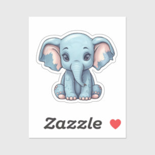 Cartoon Elefant Aufkleber