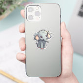 Cartoon Elefant Aufkleber (Telefon)
