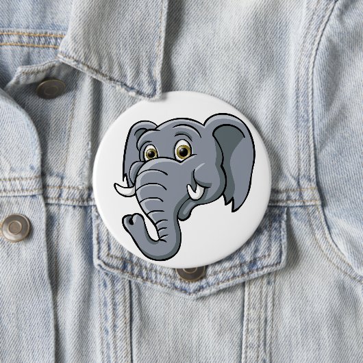 Cartoon-Elefant Button (Beispiel)
