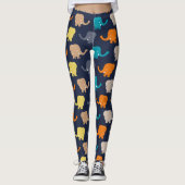 Cartoon Elefant Leggings (Vorderseite)