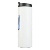 Cartoon Elefant sitzend in einem Kühlschrank Thermosbecher (Nach rechts gedreht)