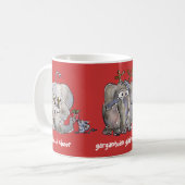 Cartoon-Elefant-Tasse Kaffeetasse (Vorderseite Links)