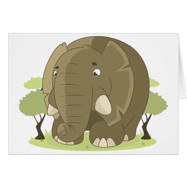 Cartoon Elephant (Vorderseite (Horizontal))