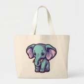 CARTOON ELEPHANT JUMBO STOFFBEUTEL (Vorne)