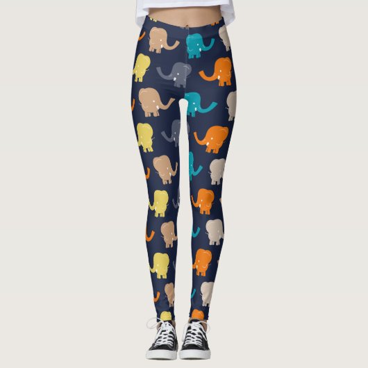 Cartoon Elephant Leggings (Vorderseite)
