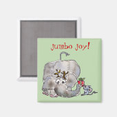 Cartoon Elephant Mouse Magnet (Vorderseite/Rückseite)