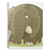 Cartoon Elephant Notizblock (Vorderseite)