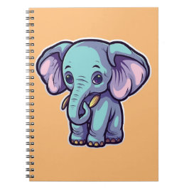 CARTOON ELEPHANT NOTIZBLOCK