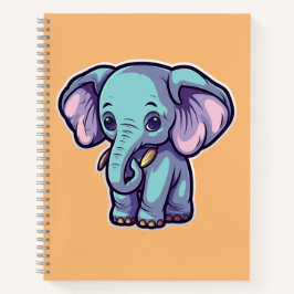 CARTOON ELEPHANT NOTIZBLOCK