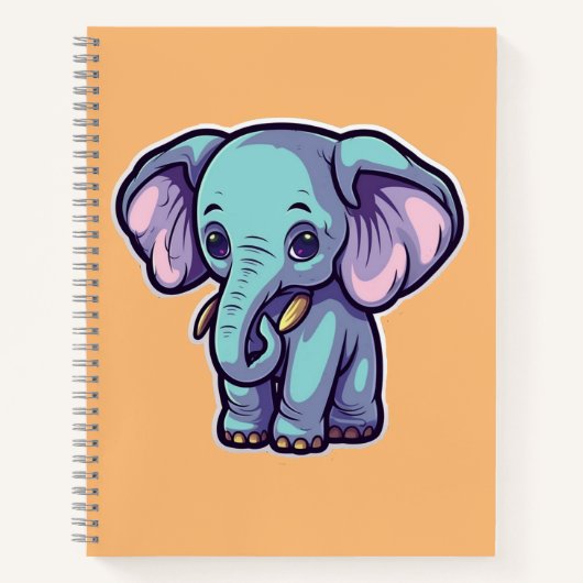 CARTOON ELEPHANT NOTIZBLOCK (Vorderseite)