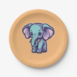CARTOON ELEPHANT PAPPTELLER