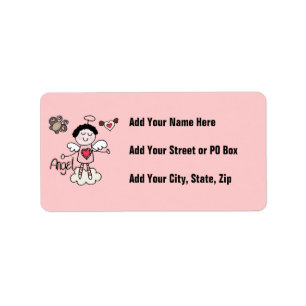 Cartoon-Engel Adressaufkleber