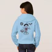 Cartoon-Engel Hoodie (Schwarz voll)
