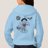 Cartoon-Engel Hoodie (Rückseite)