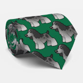 Cartoon English Cocker Spanel Krawatte (Gerollt)