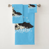 Cartoon English Cocker spaniel Badhandtuch Set (Insitu)