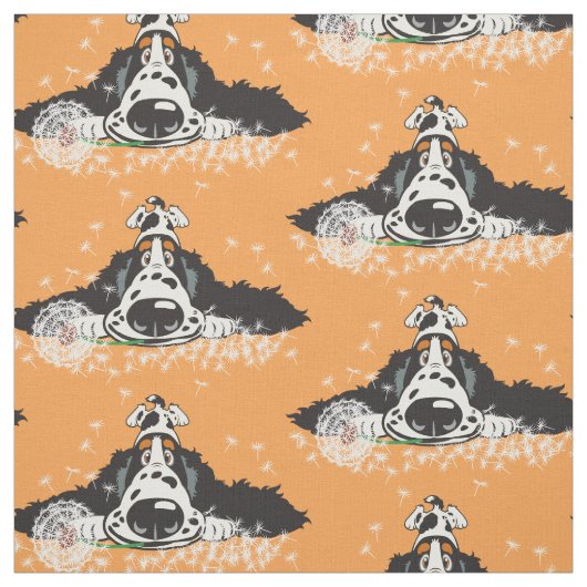 Cartoon English Cocker spaniel Fabric Stoff (Muster)