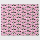 Cartoon English Cocker spaniel Wrapping Paper Geschenkpapier (Flach)