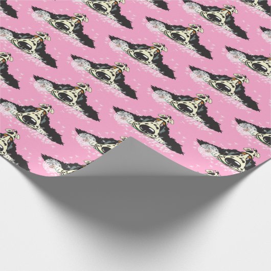 Cartoon English Cocker spaniel Wrapping Paper Geschenkpapier (Ecke)