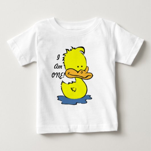 Cartoon-Ente, bin ich ein T-Shirt (Vorderseite)