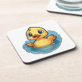 Cartoon-Entendarstellung Getränkeuntersetzer (Linke Seite)