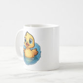 Cartoon-Entendarstellung Kaffeetasse (Vorderseite Links)