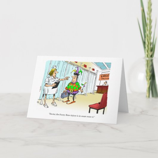 Cartoon - Entschuldigung für deinen Unfall. Karte (Vorderseite)