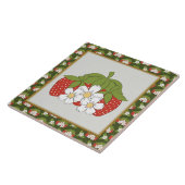 Cartoon Erdbeerküche oder Restraunt Fliesen (Seite)