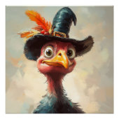 Cartoon Erntedank Türkei Poster (Vorderseite)