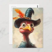 Cartoon Erntedank Türkei Postkarte (Vorne/Hinten)