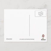 Cartoon Eule Denken Sie an Ihre Postkarte (Rückseite)