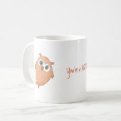 Cartoon-Eule! Kaffeetasse (Vorderseite Links)