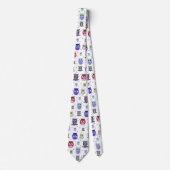 Cartoon-Eulen-Hals-Krawatte Krawatte (Vorderseite)