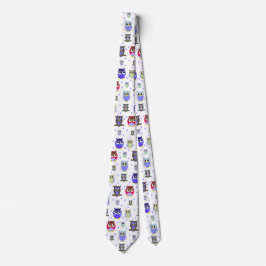 Cartoon-Eulen-Hals-Krawatte Krawatte