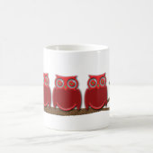 Cartoon-Eulen Kaffeetasse (Mittel)