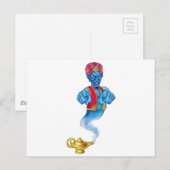 Cartoon Evil Genie Pointing Postkarte (Vorne/Hinten)