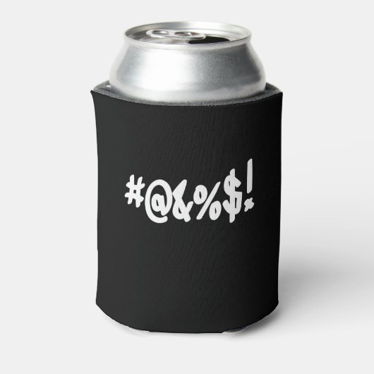 Cartoon Expletive Swearing Curse Funny Symbole Dosenkühler (Kanne Rückseite)