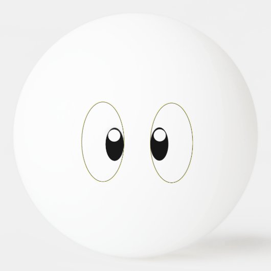 CARTOON EYES TISCHTENNISBALL (Vorderseite)