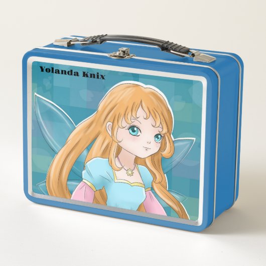 Cartoon Fairy Metall Brotdose (Vorderseite)