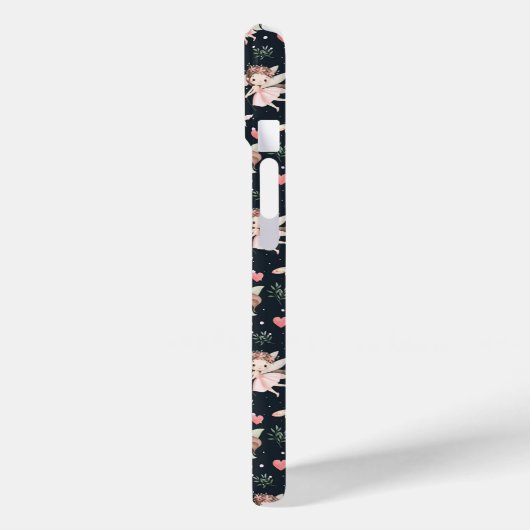 Cartoon Fairy With Flowers Seamless Pattern Case-Mate iPhone Hülle (Rückseite / Links)