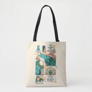 Cartoon Fantastic Beasts Scenes Tasche