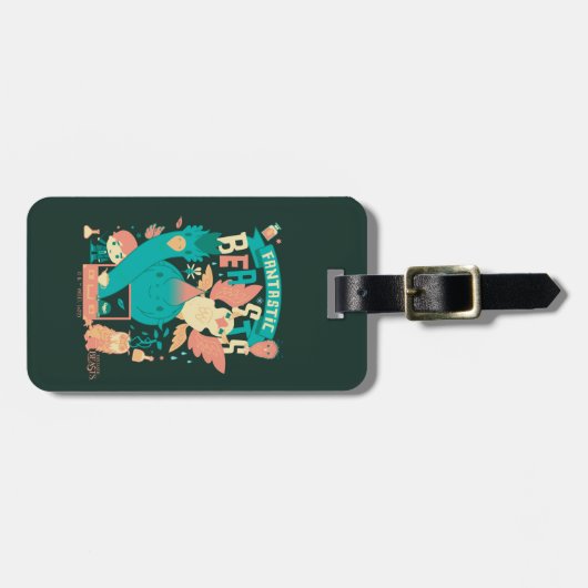 Cartoon Fantastic Beasts With Newt Scamander Gepäckanhänger (Vorderseite horizontal)