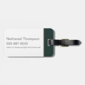 Cartoon Fantastische Bestien entstehen aus dem Kof Gepäckanhänger (Rückseite horizontal)