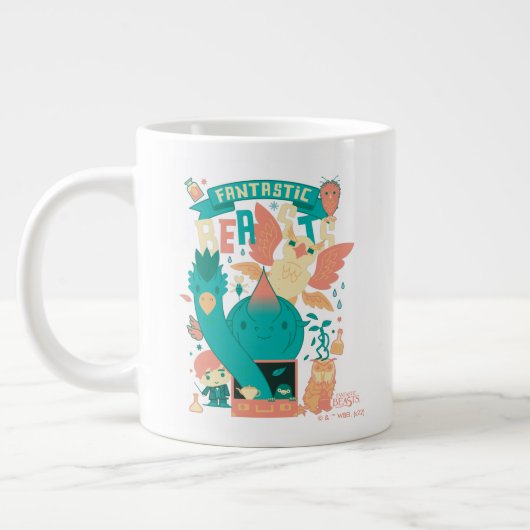 Cartoon Fantastische Bestien mit Newt Scamander Jumbo-Tasse (Links)