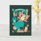 Cartoon Fantastische Bestien mit Newt Scamander Karte (Gelbe Blume)