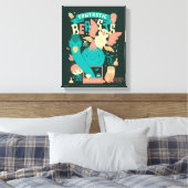 Cartoon Fantastische Bestien mit Newt Scamander Leinwanddruck (Insitu (Schlafzimmer))