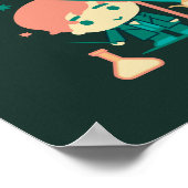 Cartoon Fantastische Bestien mit Newt Scamander Poster (Ecke)